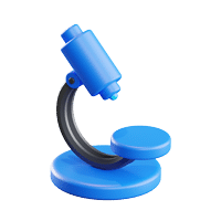 Icona stilizzata di un microscopio