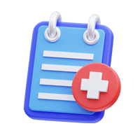 Icona stilizzata di una cartella clinica