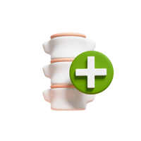 Icona stilizzata di un pezzo di colonna vertebrale